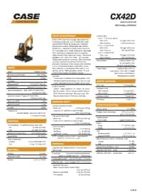 case 42 mini excavator|case cx42d spec sheet.